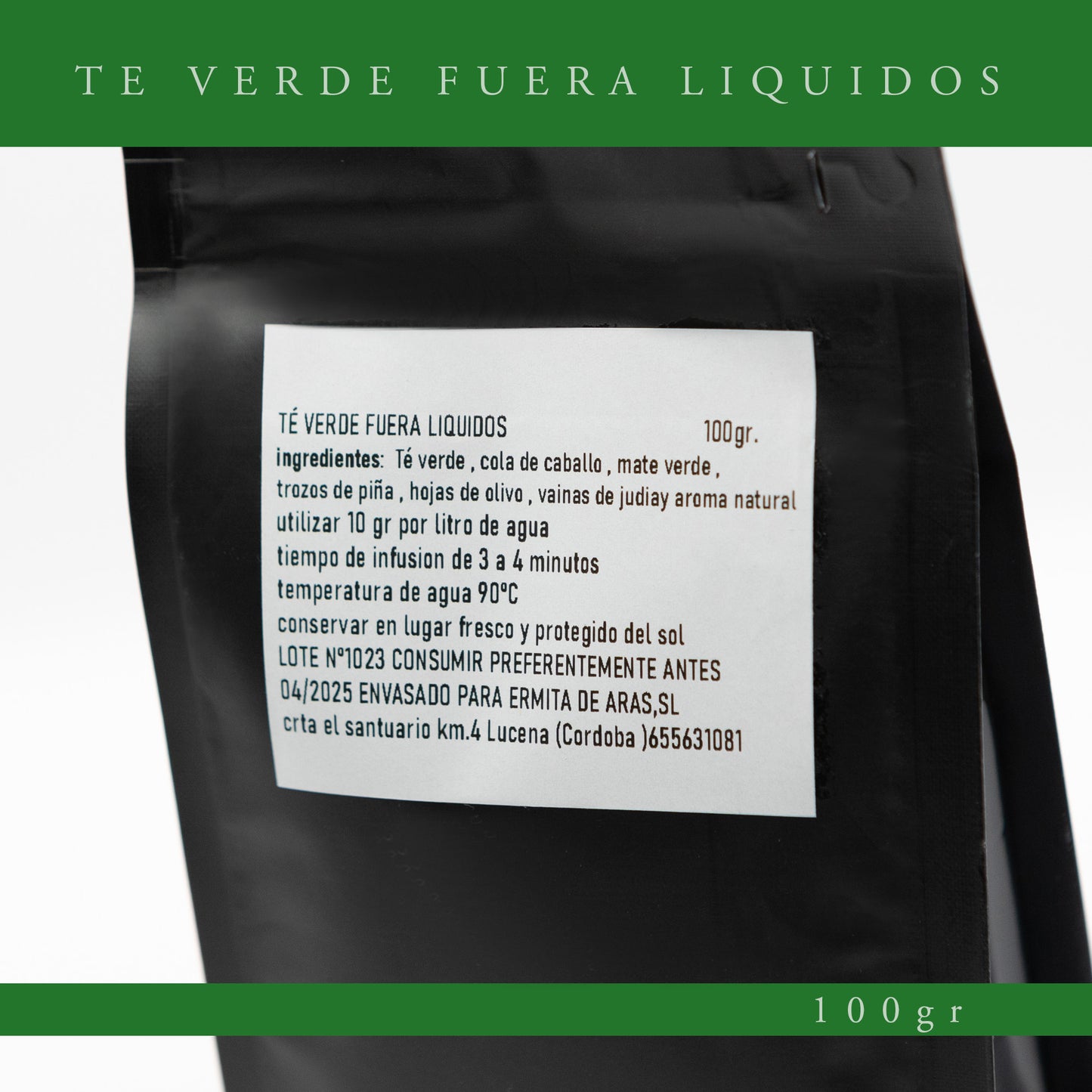 Te verde fuera liquidos